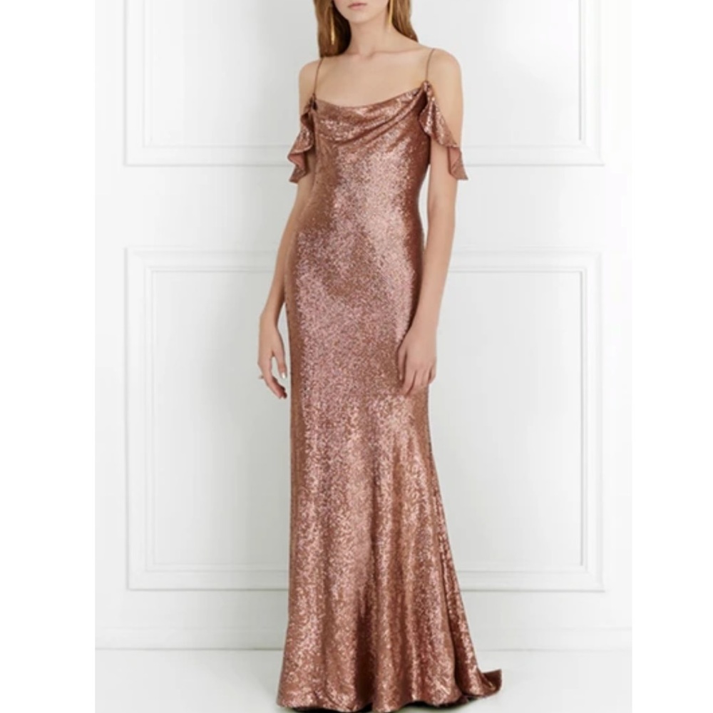 RACHEL ZOE Cecilia Gown in Copper